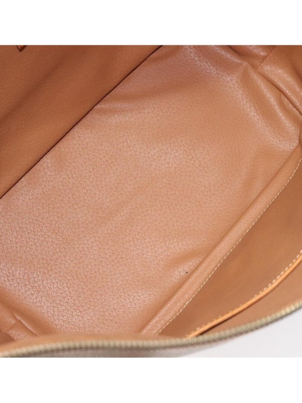 Authentic CELINE Macadam Canvas Shoulder Bag PVC Leather Beige Gold - Picture 12 of 16